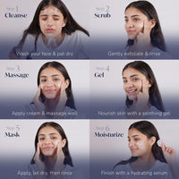 Meglow Beauty Combo for Women Pack of 3- Diamond Kit Facial Kit (105g) with with Complete 5 steps Facial System For Prompt Radiance || Gold Bleach Cream ((2)50g Each)