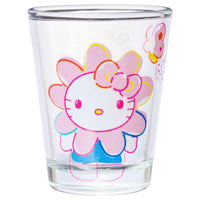 Silver Buffalo Sanrio Hello Kitty Spring Garden Flowers 4 Pack Mini Glass Set, 1.5 Ounces