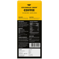 COLOMBIAN BREW COFFEE Pure Instant Coffee Powder, Strong 100gram, Box