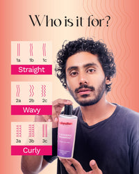 SugarBoo Curls Cleansing Shampoo (100ml) for Dry, Frizzy, Wavy, Curly Hair. Vegan & CG Friendly. No Parabens, Sulphates & Other Nasties