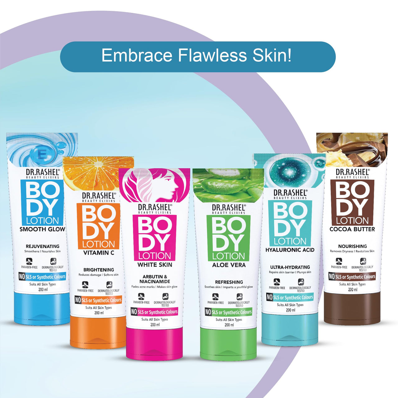 DR.Rashel Smooth Glow Body Lotion, Rejuvenating, 200 ml