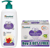 Himalaya Baby Shampoo (400 Ml) & Himalaya Extra Moisturizing Baby Soap (75G, Free)