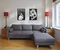 MCS Trendsetter 20x28 Poster Frame Black High-Gloss, Vertical & Horizontal Wall Hanging Large Picture Frame for Photos, Posters & Art Prints (1-Pack) 20 x 28 in Single