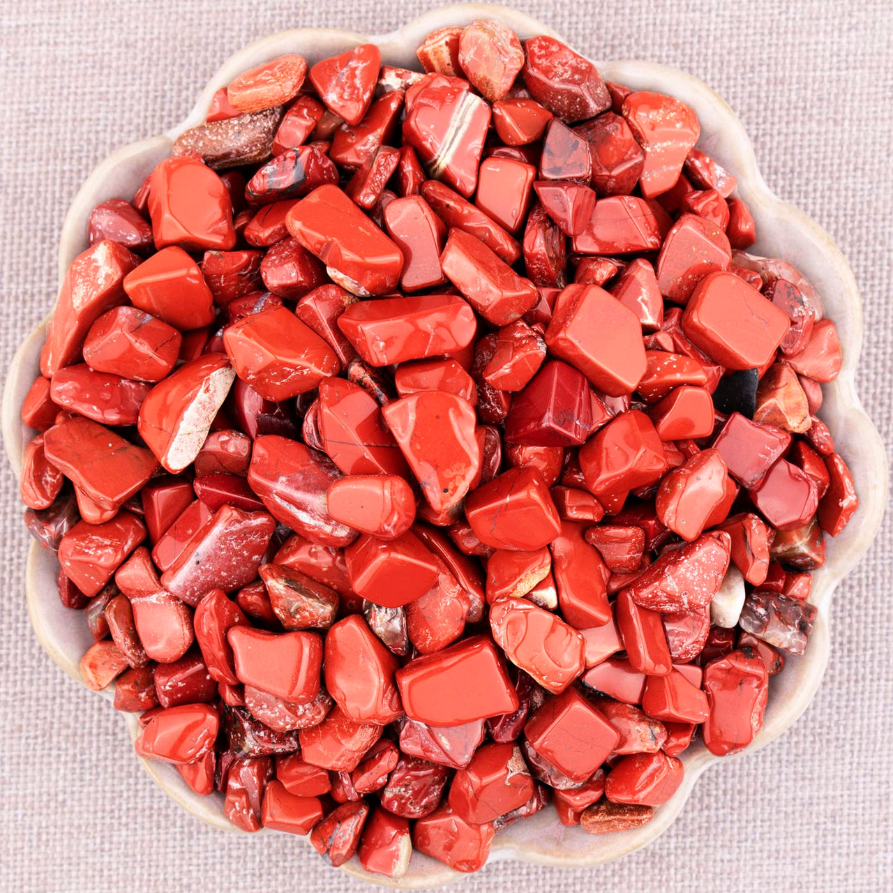 SigMntun Red Jasper Crystal Chips Bulk, Natural UNDYED - 10 oz (283g) Tumbled Stones for Crafts Decorative Rocks Planters, Healing Crystals Reiki Chakra Meditation Energy Balancing Therapy 10 Oz - Red Jasper