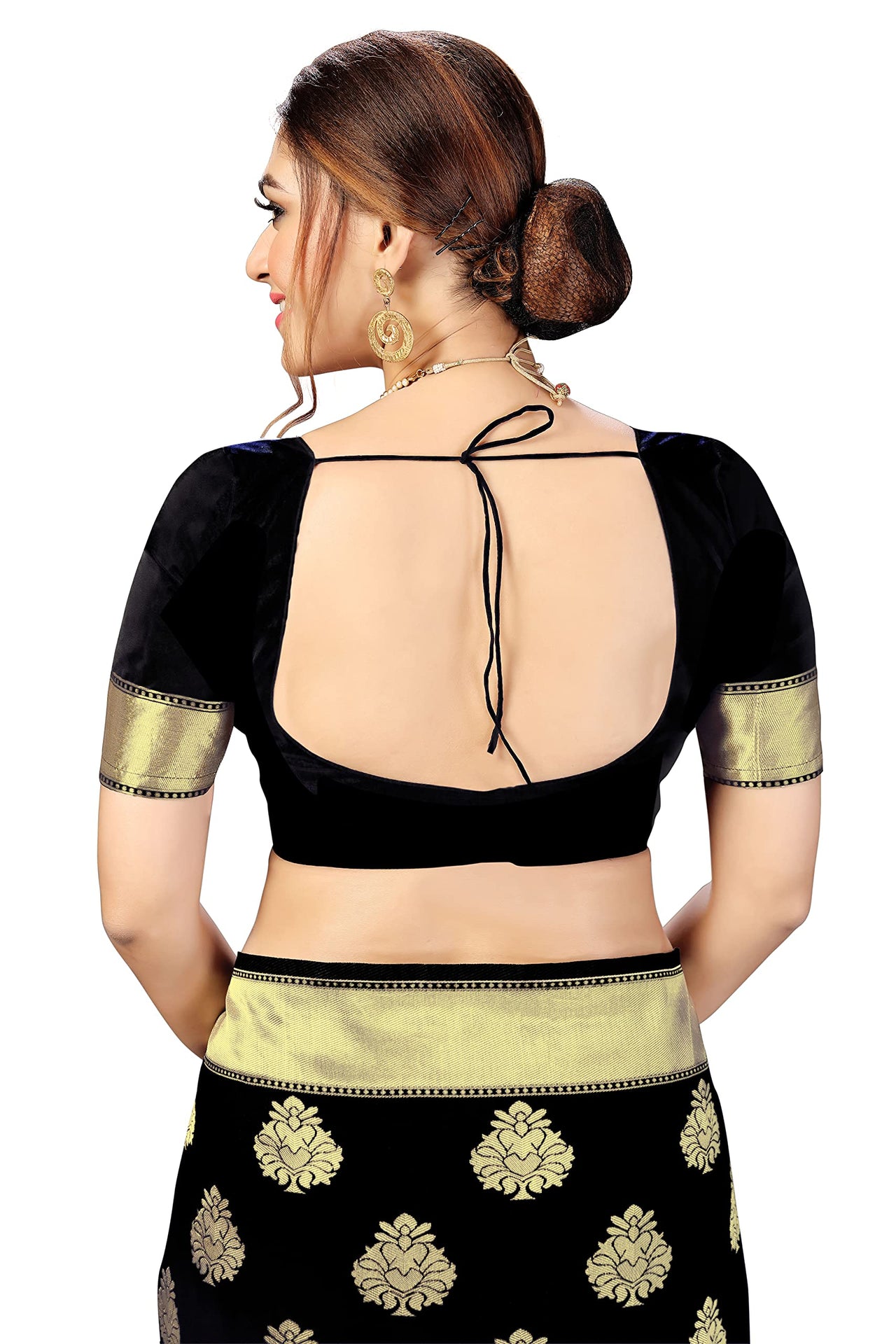 PANASH TRENDS Women's  Kanchipuram Banarasi Art Silk Saree with Blouse Piece