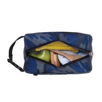 PackIt Freezable Snack Box, Sporty Camo Charcoal Navy, Built with EcoFreeze Technology, Collapsible, Reusable, Zip Closure with Buckle Handle, Great for All Ages and Fresh Snacks on the go