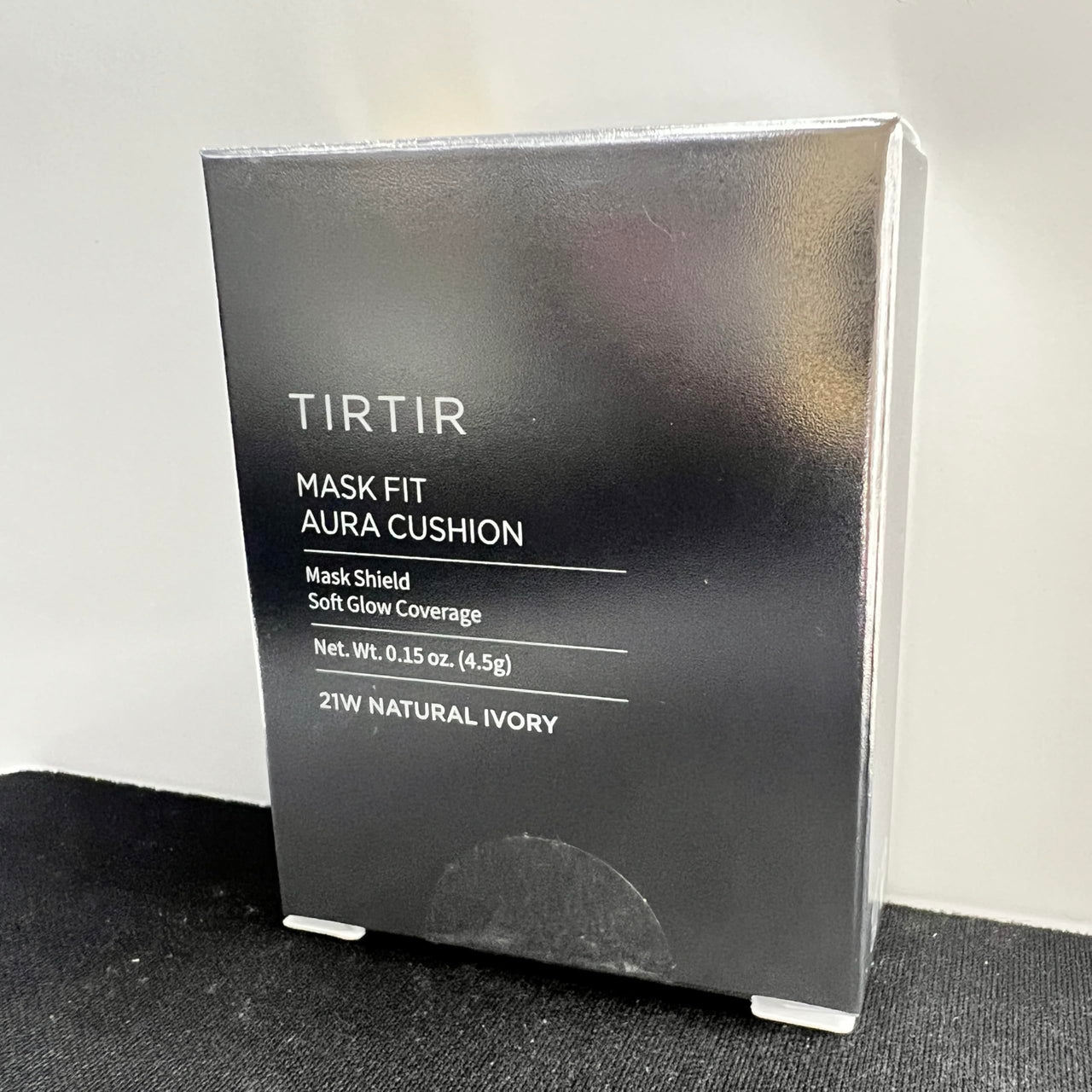 TIRTIR Mask Fit Aura Cushion Foundation, Full coverage, Skin fit, Satin Glow Finish, Korean Cushion Foundation #21W NATURAL IVORY, 4.5g