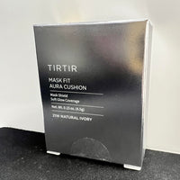 TIRTIR Mask Fit Aura Cushion Foundation, Full coverage, Skin fit, Satin Glow Finish, Korean Cushion Foundation #21W NATURAL IVORY, 4.5g