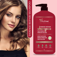 TryOnes Damage Repair Shampoo | Instant Hair Repair/Removes Dryness and Fight Pollution | For Damaged, Dry & Frizzy Hair | For Women & Men_1000 ML