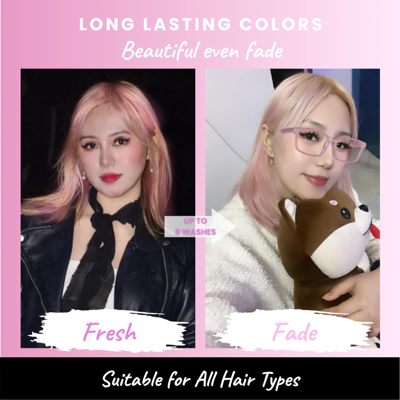 2.Oh! Italian- Pastel Pink Hair Color For Women & Men | Ammonia-Free DIY Semi Permanent Hair Color | Enriched with Argan Oil | Lasts upto 6-8 Washes