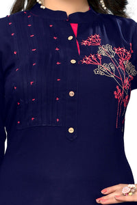 Vbuyz Women's  Rayon Straight Kurta