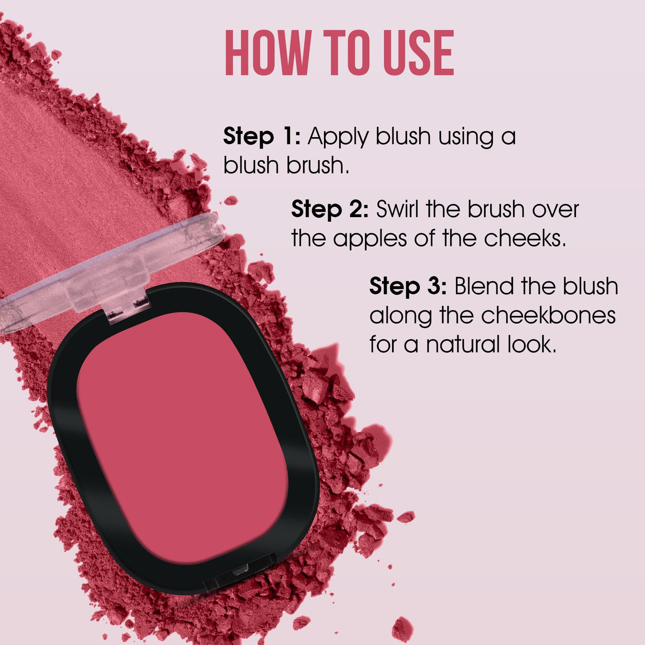 Beauty Berry Dream Matte Blush - 04, Pink Pride, 7g | Lightweight, Silky-Smooth Texture, Ultra Matte Blusher Palette | Highly Pigmented & Blendable Shades, Blusher for Face Makeup