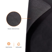 Basics Large Extended Computer Rectangular Mouse Pad, Black Single