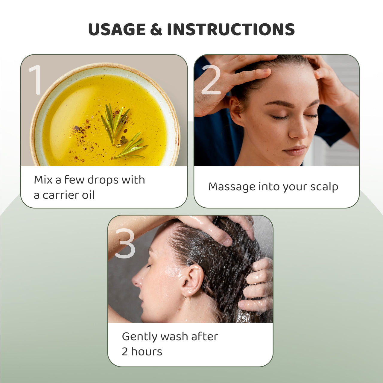 Rey Naturals Pure Rosemary Essential Oil For Hair Growth, Hairfall Control, Dandruff & Skin | Non Greasy Rosemary Oil for Skin, Body and Shiny Soft Hair | Hair Oil For Women & Men - 15ml