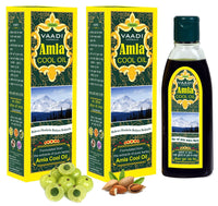 Vaadi Herbals Value Pack of Amla Cool Oil with Brahmi and Amla Extract, 200ml x 2