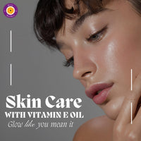 Deve Herbes Vitamin E Oil with Glass Dropper for Healthy Skin, Hair & Nails | Pure | Non-Sticky | Non-greasy | Lightweight | All Skin Types | Men and Women 100ml