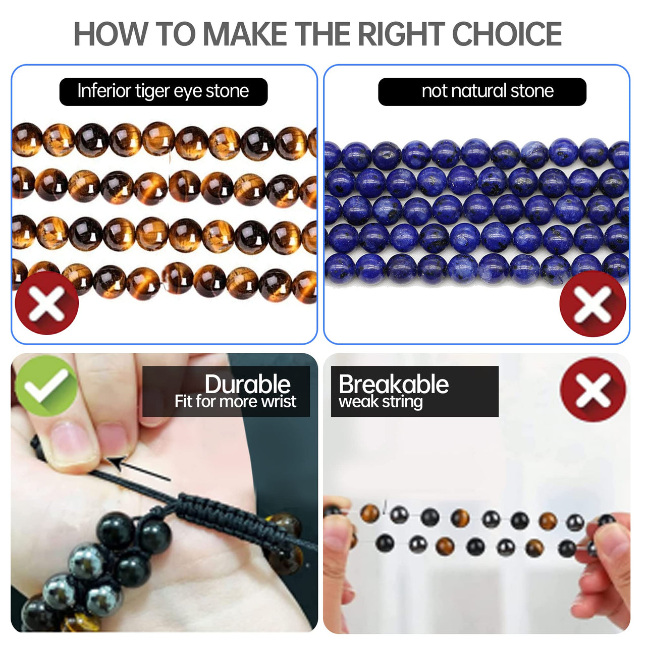 Triple Protection Bracelet for Women, Genuine Premium Healing Crystal Bracelet Amethyst Obsidian Hematite 8mm for Protection and Balance Bringing Good Luck Prosperity Happiness amethyst Triple Bracelet