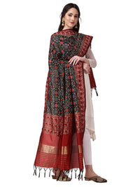 KAPAAHA Women's  Woven Silk Bandhani Patola Dupatta, Width 45 inch, Length 2.5 meter