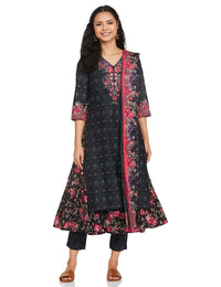 BIBA Women's  Cotton Salwar Kurta Dupatta