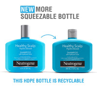 Neutrogena Moisturizing Healthy Scalp Hydro Boost Shampoo for Dry Hair and Scalp, with Hydrating Hyaluronic Acid, pH-Balanced, Paraben & Phthalate-Free12 fl oz