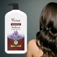 TryOnes Saffron Ayurvedic Anti-dandruff Shampoo for Damaged or Frizzy Hair | Makes Hair Soft, Shiny And Smooth Hair Wash for Men & Women 1000ml