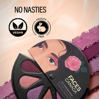 FACESCANADA 6 in 1 Eyeshadow Palette - Hopeless Romantic 01, 6g | Olive Butter & Macadamia Oil | Vibrant Colors | Highly Pigmented | Easily Blendable | Silky Satin Texture | No Crease | Cruelty-Free