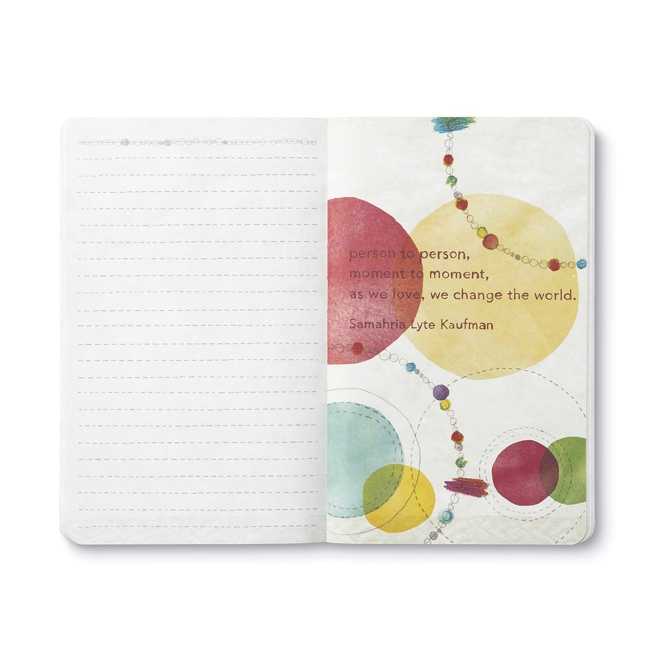 Compendium Softcover Journal - Make the World a Little Kinder. – A Write Now Journal with 128 Lined Pages, 5″W x 8″H Make the world a little kinder.