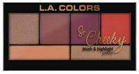 L.A. Colors So Cheeky Blush and Highlight Palette (Highlighter), Hot and Spicy, 22g