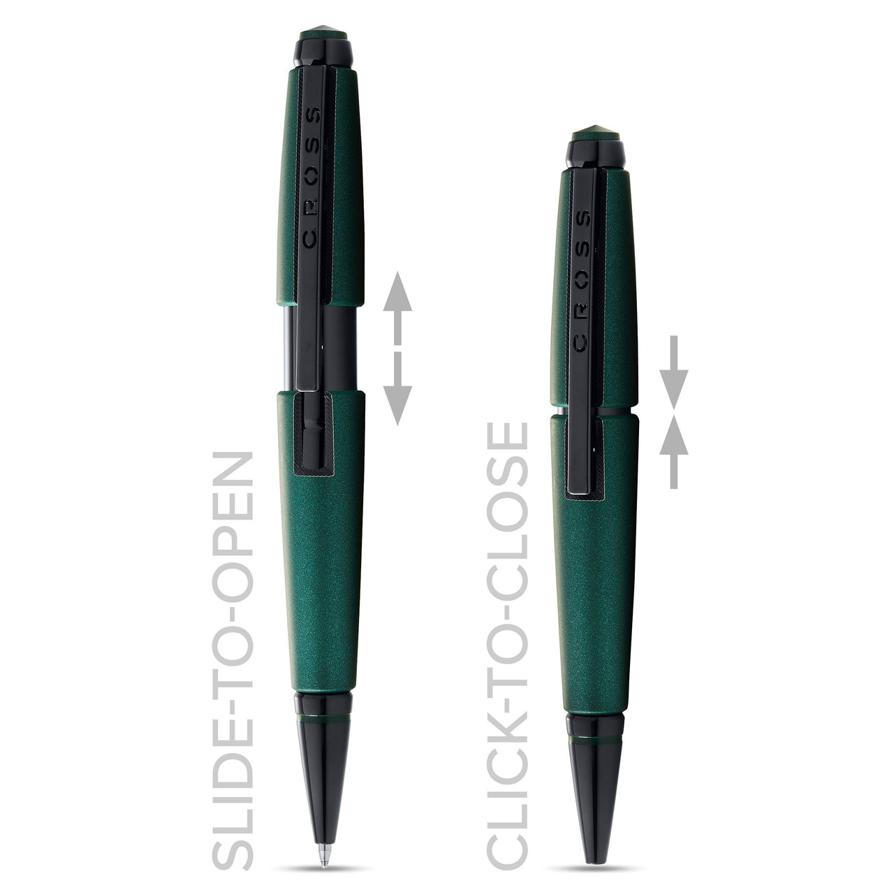 Cross Edge Matte Green Lacquer Gel Rollerball Pen