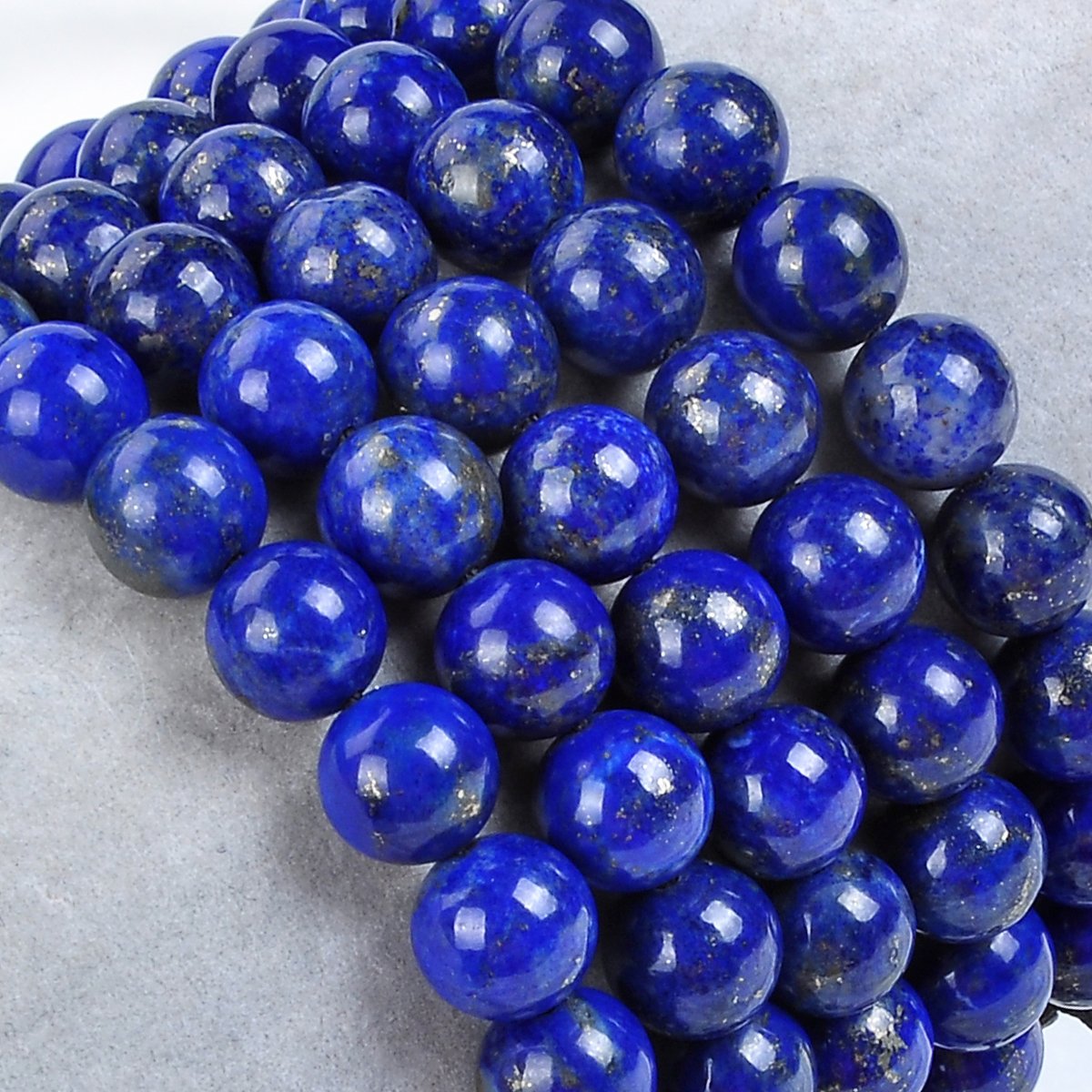 Massive Beads Natural Healing Power Gemstone Crystal Beads Unisex Adjustable Macrame Bracelets 8mm Lapis