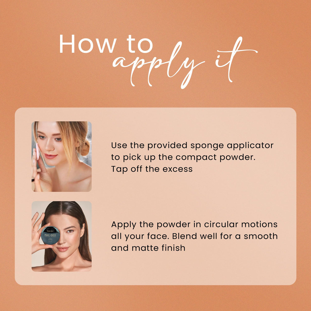 Seven Seas Make-Over Oil Control Compact Powder for Women (03 Natural, 43.4G)