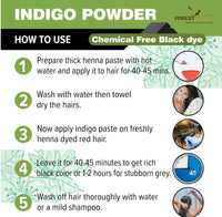 The Forest Herbs Natural Care From Nature Indigo Leaves Powder (500g) Organic for Hair Colour Black, Avuri Leaf, Neela Amari, Neel Patti, Neelayamari, Indico (Pack of 1)
