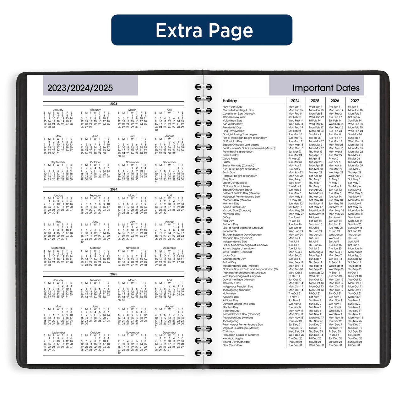 AT-A-GLANCE 2024 Daily Planner, DayMinder, Quarter-Hourly Appointment Book, 5" x 8", Small, Black (G1000024) 2024 New Edition