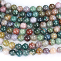 Indian 8mm Agate Beads Gemstone Beads for Jewelry Making Energy Healing Crystals Jewelry Chakra Crystal Jewerly Making Supplies 15.5inch About 46-48 Beads Indian Agate