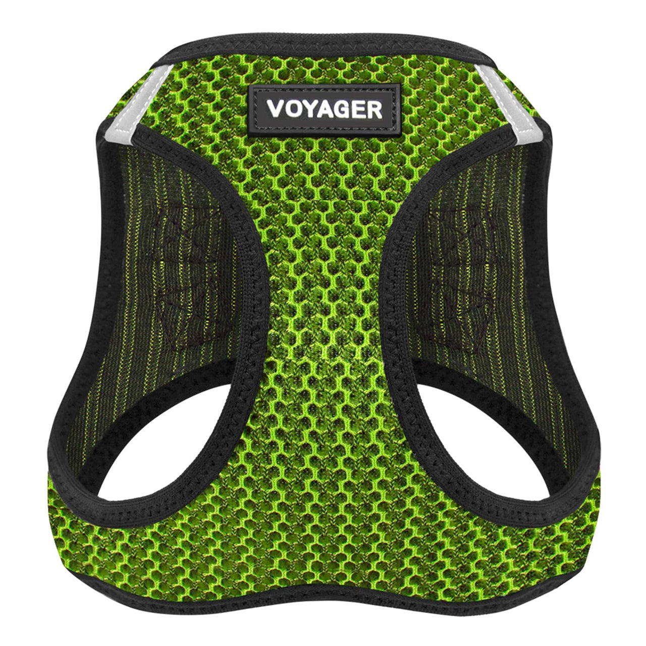 Voyager Step-in Air Dog Harness - All Weather Mesh Step in Vest Harness for Small and Medium Dogs and Cats by Best Pet Supplies - Harness (Lime Green 2-Tone), S (Chest: 14.5-16")