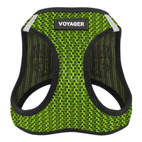 Voyager Step-in Air Dog Harness - All Weather Mesh Step in Vest Harness for Small and Medium Dogs and Cats by Best Pet Supplies - Harness (Lime Green 2-Tone), S (Chest: 14.5-16