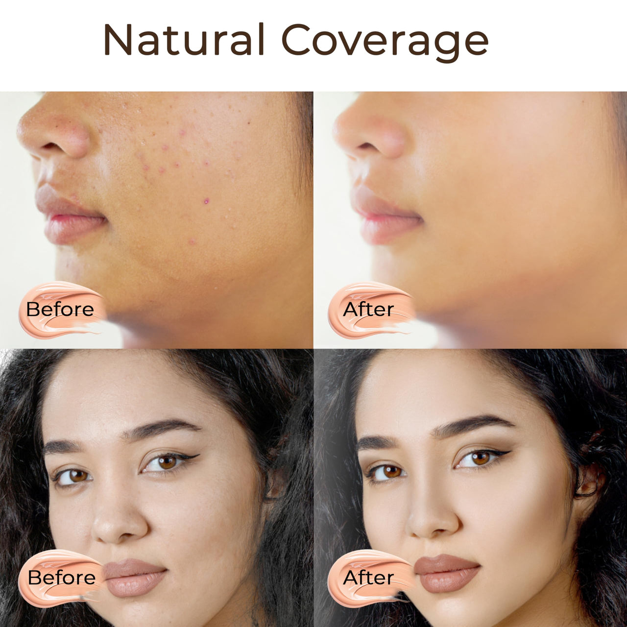 SOKU Fidelity Forever Liquid Buildable Coverage Foundation | With Shea Butter & Vitamin E | For All Skin Types | Satin Finish, Long-Lasting with a Silky Texture (Bronzed-03) - 30ml