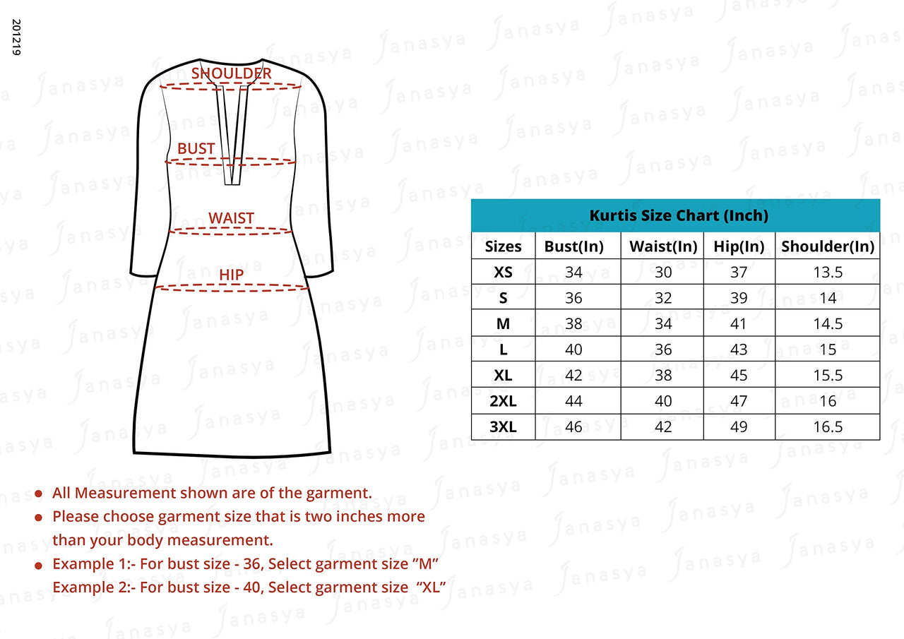 Janasya Women's  Navy Blue Cotton Floral Print Flared Kurta