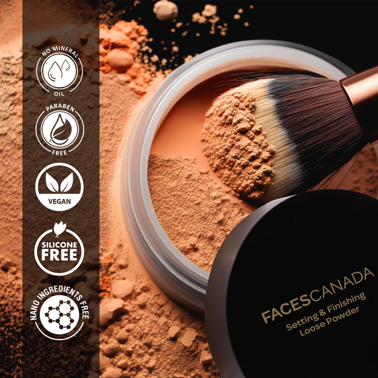 FACESCANADA Setting & Finishing Loose Powder For All Skin Types, 10g | Sheer Coverage & Naturally Radiant Finish | Non- Drying & Lightweight | Evens Out Skin Tone| Blurs Imperfections (Beige)