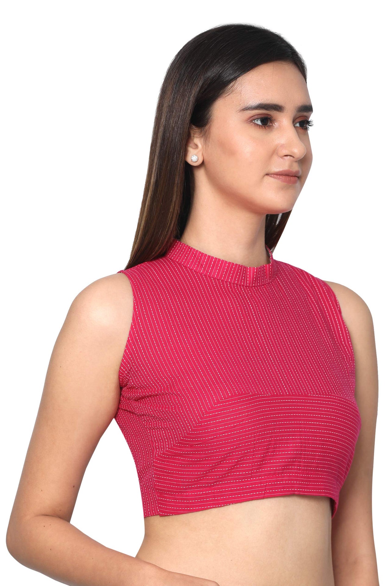 RENE Women's  Cotton Sleeveless Blouse