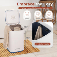 SereneLife Towel Warmers for Bathroom, 23L Luxury Heater, Blanket Warmer Bucket, LED Display, Up to 24 Hours Delay, 3 Heating Modes and Child Lock for Oversize Bathrobes PJ's  and More (Pink) Pink