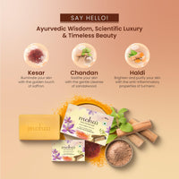 Moha: Kesar Chandan Soap | Grade 1 | 100g X 3 = 300gm