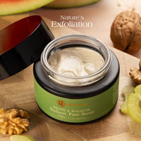 Ashpveda Fruit Face Scrub (Date and Walnut) Face Scrub for Deep Exfoliation | Helpful for Dead Skin, Smooth and Clear Complexation and Tan Removal | Hydrating & Exfoliating For Women and Men (50gm)