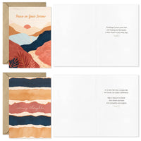 Hallmark Sympathy Cards Assortment, Painted Palms (16 Assorted Thinking of You Cards with Envelopes)