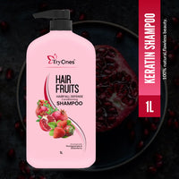 TryOnes Hair Fruits Hairfall Defense Conditioning Shampoo Enriched with Pomegranate & Strawberry 1000 ml