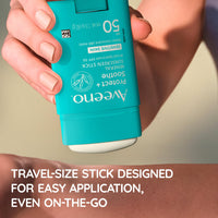 Aveeno Protect + Soothe Mineral Sunscreen Stick for Sensitive Skin SPF50, 1.5oz/42g