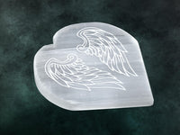 Selenite Crystal Charging Plate For Crystals And Healing Stones, 4.5