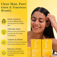 Yapidra Turmeric & Kojic Acid Cleansing Pads | With 15% Vitamin C, 5% Niacinamide & Hyaluronic Acid | Gently Exfoliates & Brightens | Helps Reduce Tan, Dark Spots & Pigmentation | Non-Irritating & Non-Sticky | 100% Natural Formula | For All Skin Types | D