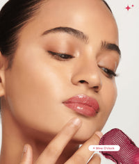 Gush Beauty Glaze Lip Oil Gloss High Shine & Hydrating Pink Gloss | Lightweight & Non Sticky | Vegan & Paraben Free | Toxin Free - Candy glaze 2.8ml (Wine'oclock)