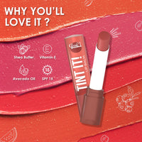Glam21 Tint it! Lip Balm | Everyday Hydration & Moisturized Lips with Vitamin-E, Shea Butter, Avocado Oil, SPF15 |Lip Care For Dry & Chapped Lips |Apricot -3.5gm